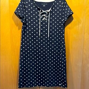 Tommy Hilfiger Navy Polka Dot Dress